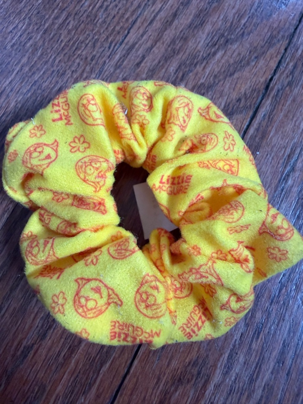 Disney Yellow Lizzie McGuire Printed Scrunchie